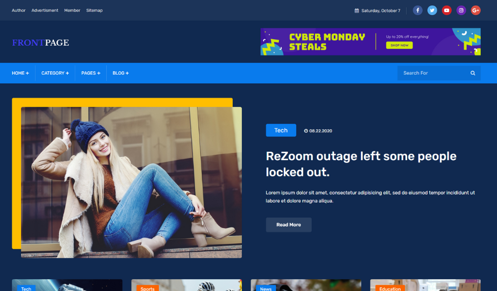 Front Page Sales